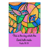 Hummingbird Scripture Card (Front)