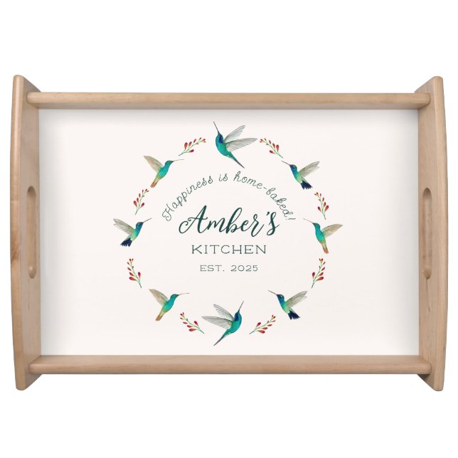 Hummingbird Serving Tray (Front)