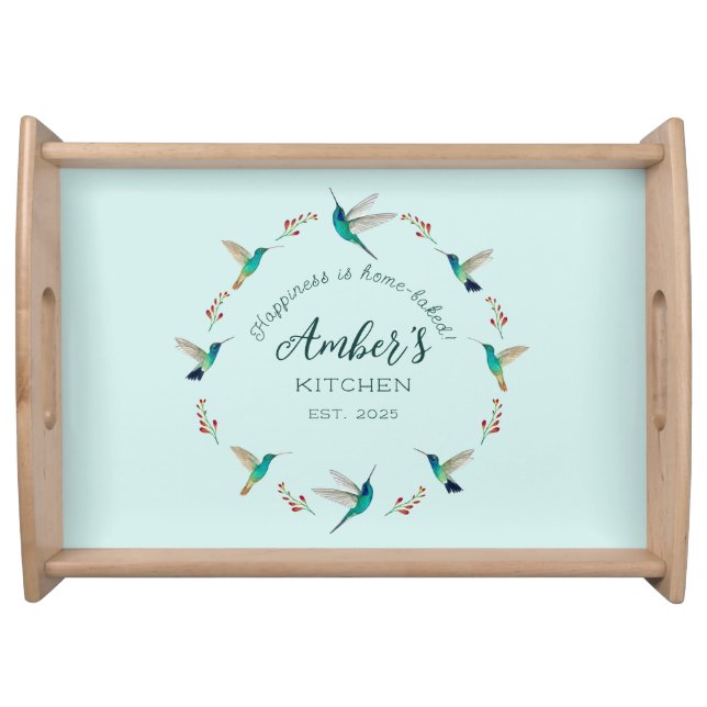 Hummingbird Serving Tray (Front)