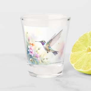Hummingbird Shot Glass