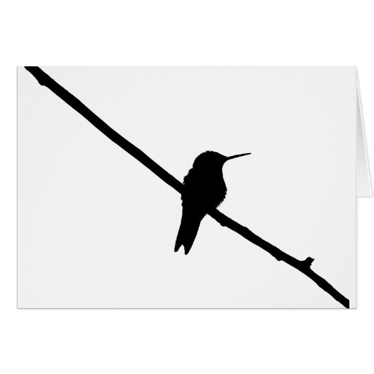 Hummingbird Silhouette Cards (Front Horizontal)