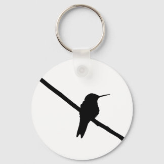 Hummingbird Silhouette Keychain