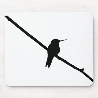 Hummingbird Silhouette Mouse Pad