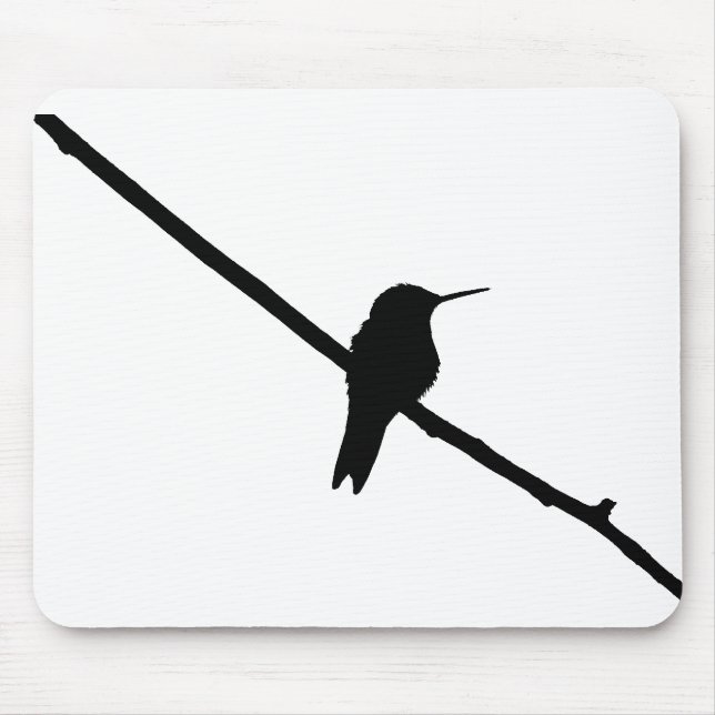 Hummingbird Silhouette Mouse Pad (Front)
