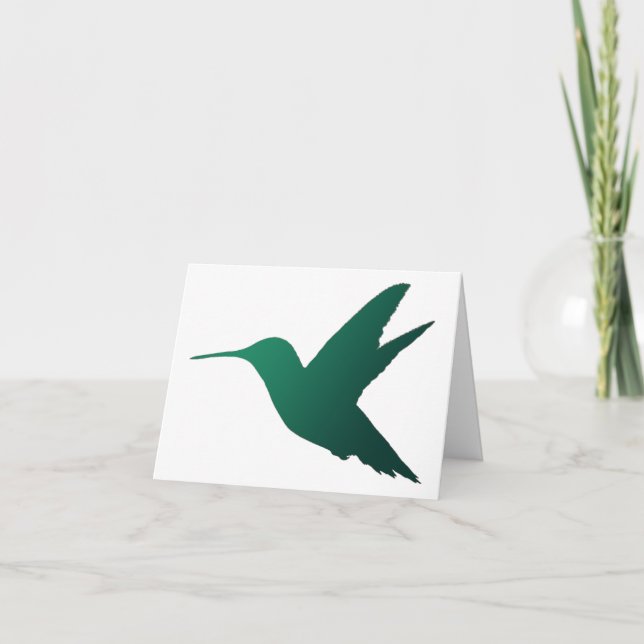 Hummingbird Silhouette Notecard (Front)