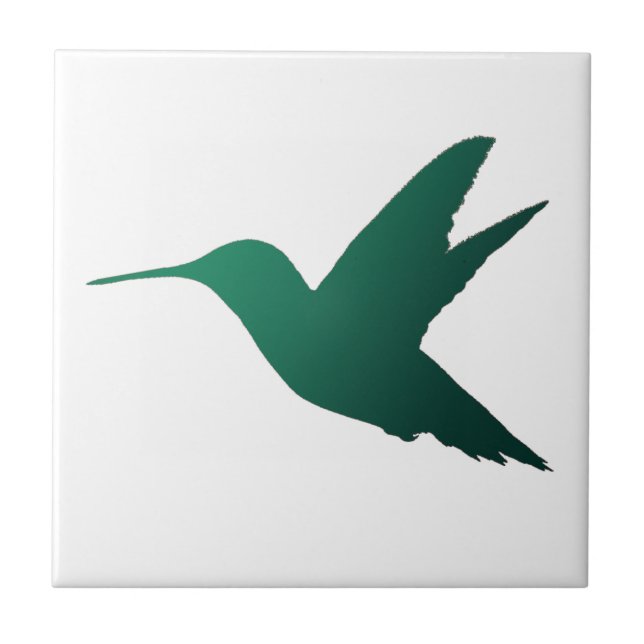 Hummingbird Silhouette Tile (Front)