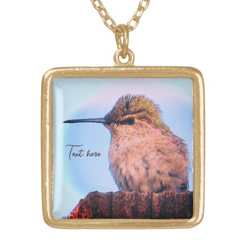 Hummingbird Silver Plated Necklace