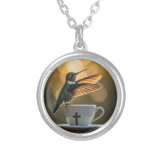 Hummingbird Silver Plated Necklace