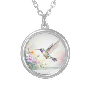 Hummingbird Silver Plated Necklace