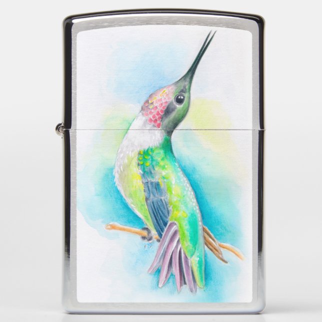 Hummingbird Singing Zippo Lighter (Front)