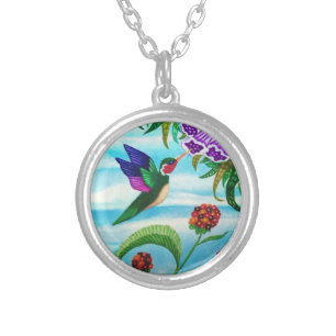 Hummingbird Skys Silver Plated Necklace