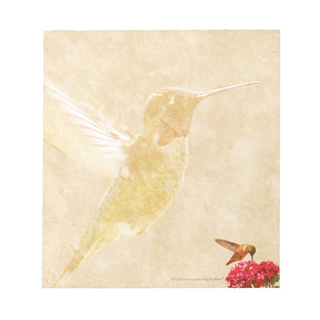 Hummingbird - SMALL Notepad/Memo Pad (Front)