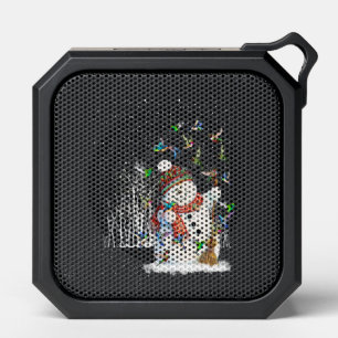 Hummingbird Snowman Merry Christmas Bluetooth Speaker