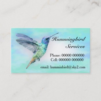 Hummingbird Standard Business Card by moonlake at Zazzle