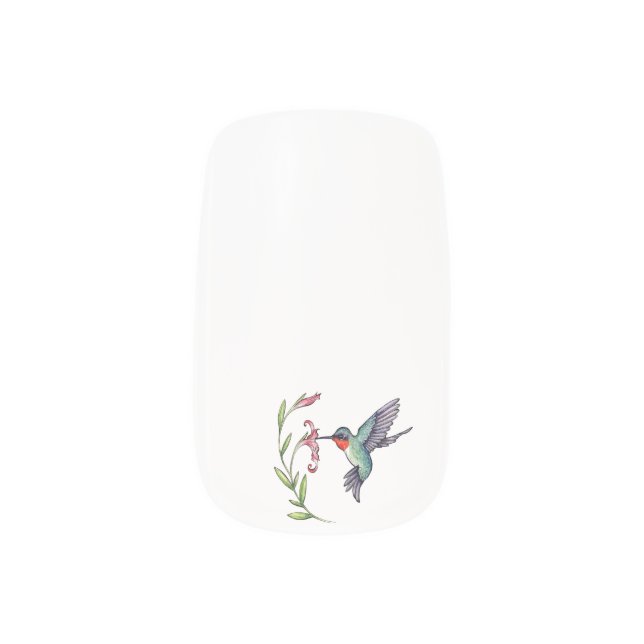  Hummingbird stick on minx nails Minx Nail Art (Right Thumb)