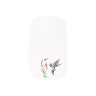  Hummingbird stick on minx nails Nail Art