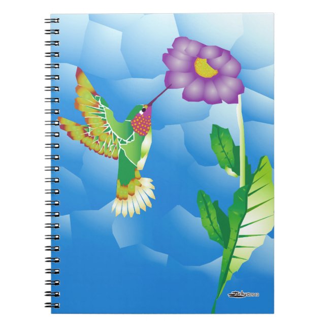 Hummingbird:  Stylized Notebook (Front)