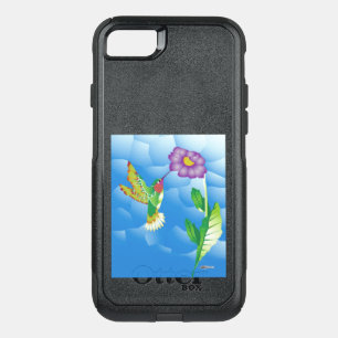 Hummingbird: Stylized OtterBox Commuter iPhone SE/8/7 Case