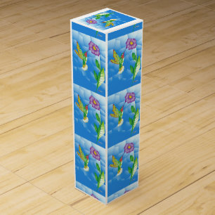 Hummingbird: Stylized Wine Box