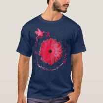 Hummingbird Sunflower Multiple Myeloma Cancer Awar T-Shirt