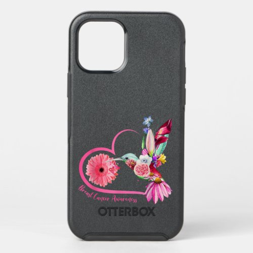 Hummingbird Sunflower Pink Ribbon Breast Cancer Aw OtterBox Symmetry iPhone 12 Pro Case