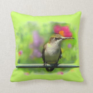 Hummingbird Throw Pillow