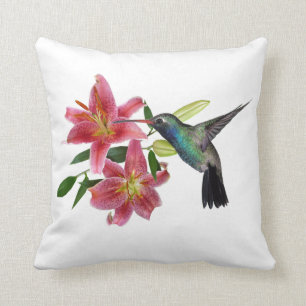 HUMMINGBIRD THROW PILLOW