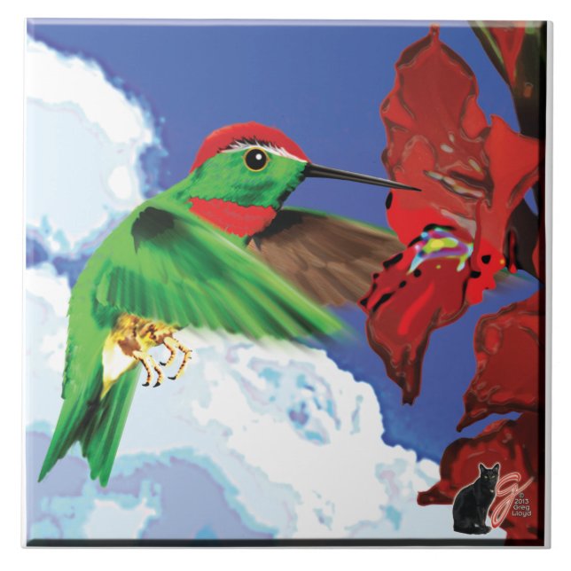 Hummingbird Tile (Front)