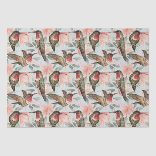 Hummingbird  tissue paper (Front)