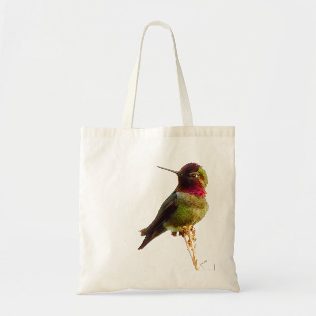 "Hummingbird" Tote Bag (Front)