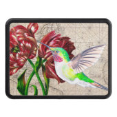 Hummingbird Tulip Map Hitch Cover (Front)