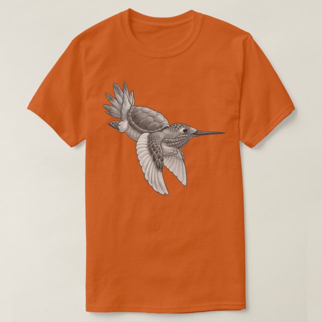 Hummingbird Turtle Hybrid T-Shirt (Design Front)