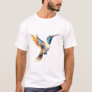 Hummingbird Vector Art with Vibrant Colors T-Shirt