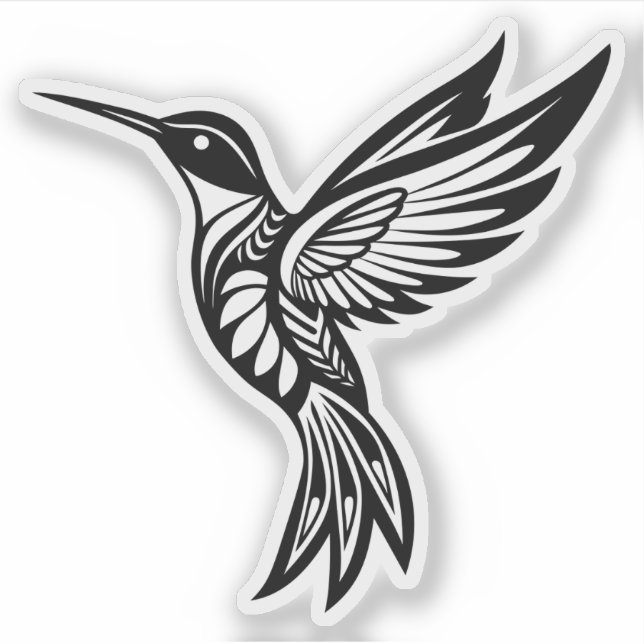 Hummingbird vinyl sticker (Front)