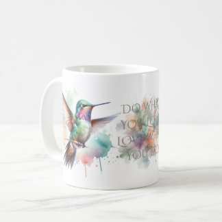 Hummingbird Watercolor Coffee Mug