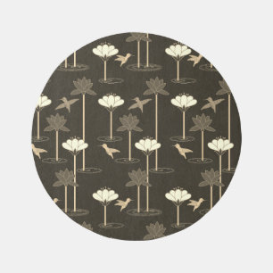 Hummingbird Waterfall Gold Outdoor Rug