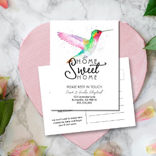 Hummingbird We’ve Moved Change of Address Announ Announcement Postcard
