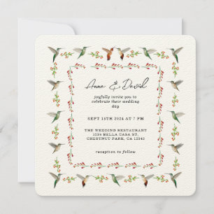 Hummingbird Wedding Invitation