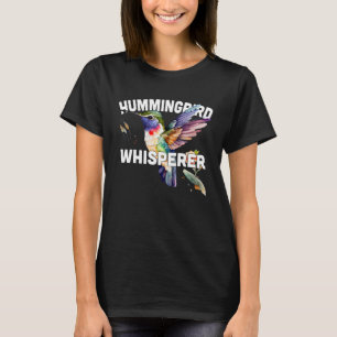 Hummingbird Whisperer Cute Hummingbird Water color T-Shirt