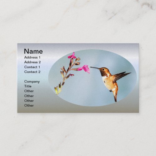 Hummingbird Wild in Nature Business Card