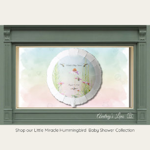 Hummingbird & Wildflower Baby Shower Balloon