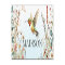 Hummingbird Wildflowers Blue Name License Plate