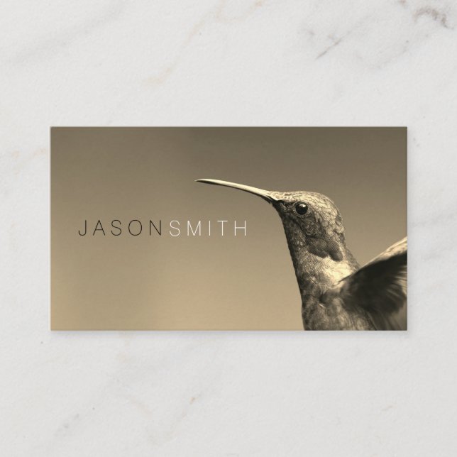 Hummingbird | Wildlife Photographer Business Card (Front)