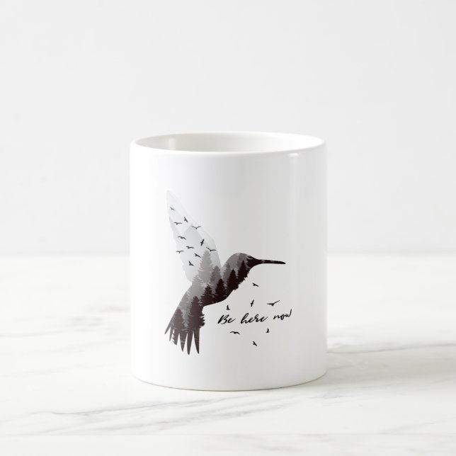 Hummingbird with Forest Coffee Mug (Center)