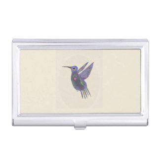 Hummingbird with Heart Business Card Case
