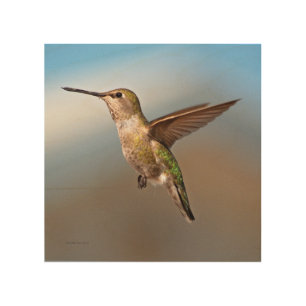 Hummingbird Wood Art
