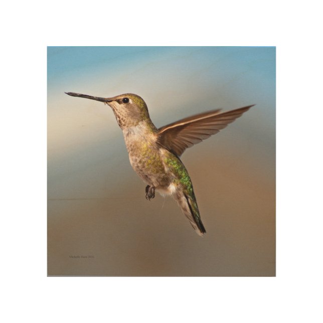 Hummingbird Wood Art (Front)