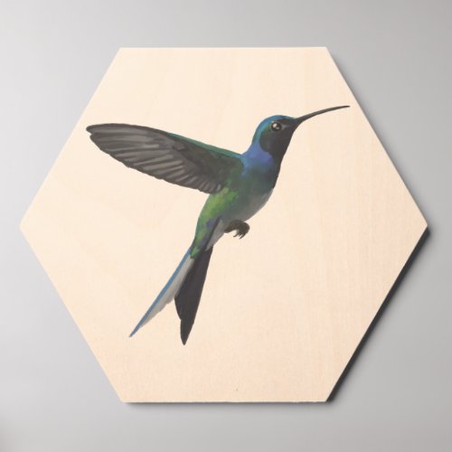 Hummingbird Wood Photo Tile