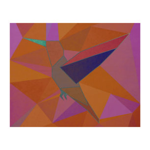 Hummingbird Wood Wall Art