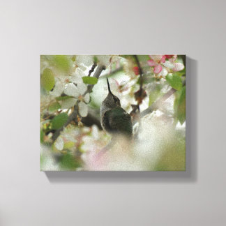 Hummingbird Wrapped Canvas Print